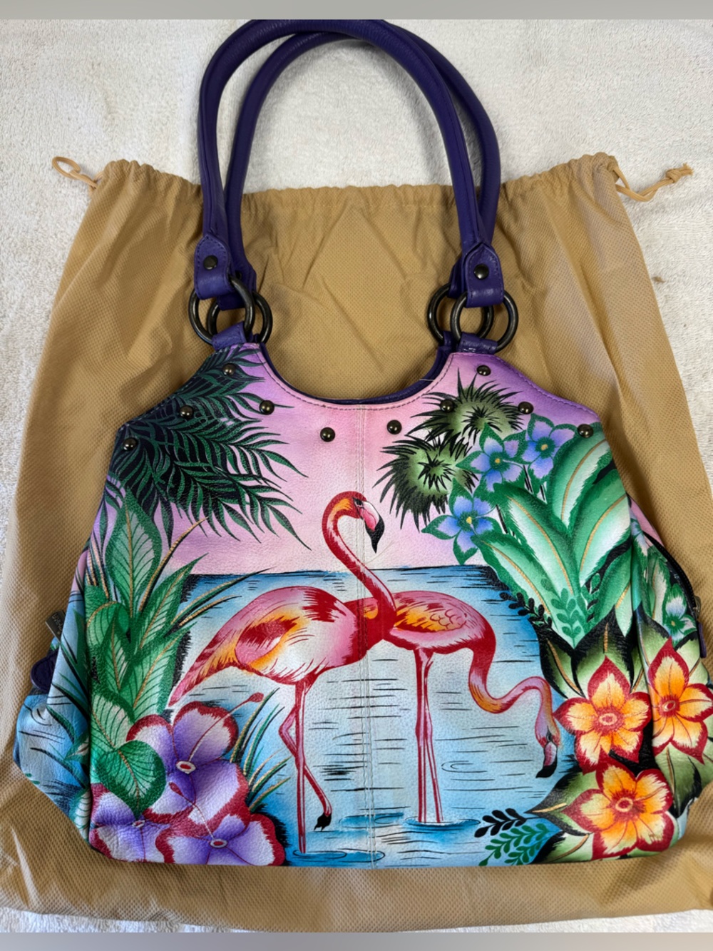 Beautiful Flamingo ANUSCHKA Shoulder Bag